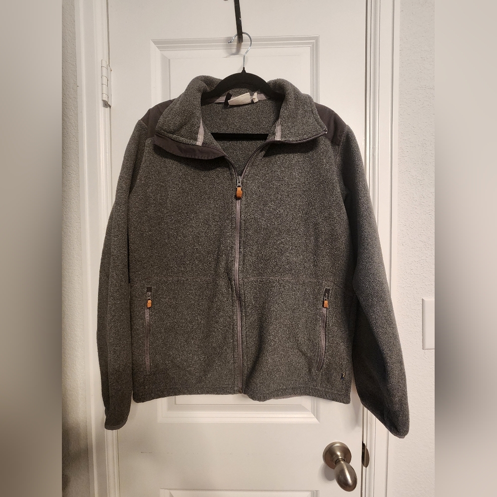 Fjallraven Gray Fleece Zip-Up Jacket (Mens)